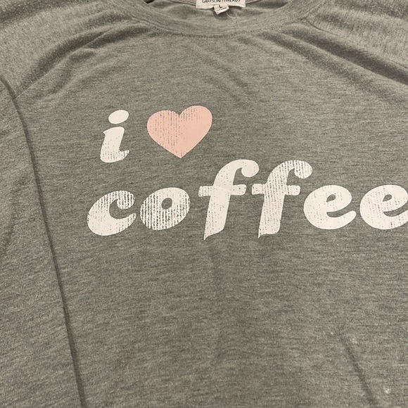 Grayson Threads Women’s Large I Love Coffee Graphic Pullover Sweater Gray - Picture 4 of 4